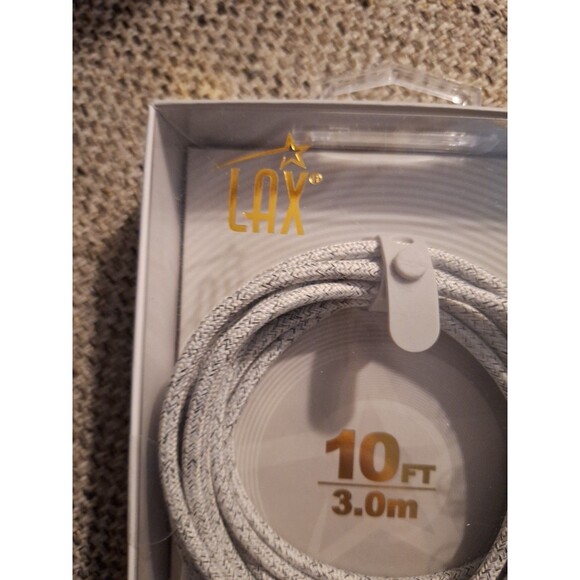 NEW‎ LAX 10ft USB Type-C Braided Charge/Sync Cable - Picture 2 of 11